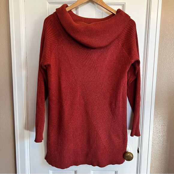 Lane Bryant cowl neck red/orange sweater - Picture 1 of 7